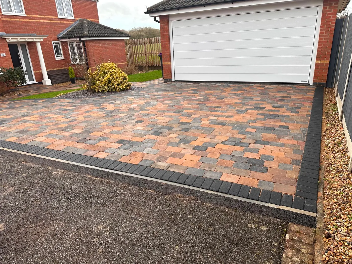 Block paving driveway