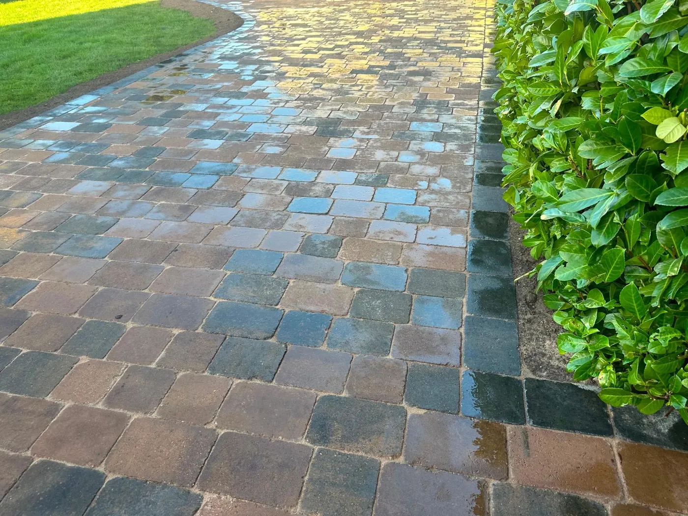 Block paving driveway